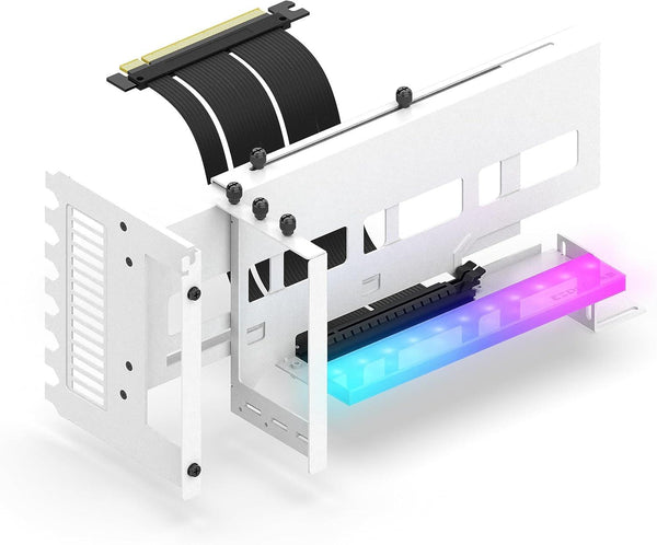 Брекет за вертикален монтаж на GPU EZDIY-FAB ARGB PCIe 4.0 Riser Cable 90°