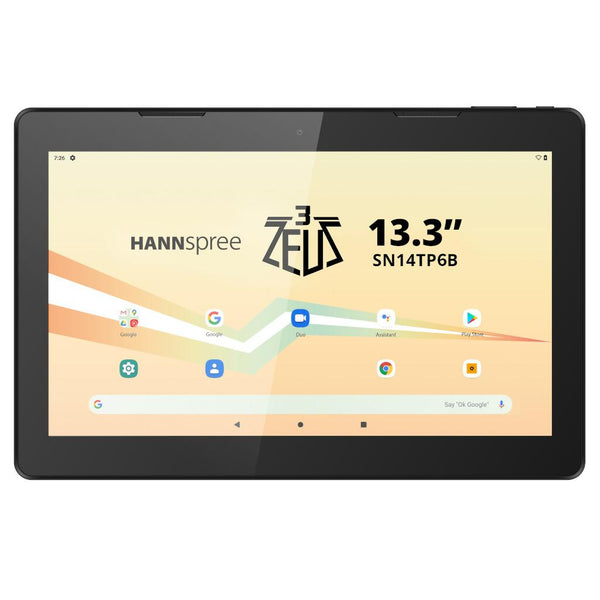 Таблет HANNspree Pad Zeus 3, 13.3”, Octa Core CPU MTK MT8183, 6GB RAM, 128GB, Wi-Fi, Bluetooth, Черен