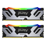 Памет Kingston Fury Renegade Silver/Black RGB 64GB(2x32GB) DDR5 6400MHz CL32 - KF564C32RSAK2-64