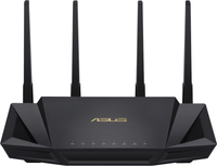 Безжичен рутер ASUS RT-AX58U V2, AX3000 Dual Band WiFi 6 (802.11ax), MU-MIMO, IPv6, OFDMA, AiMesh, AiProtection Pro, 2402 Mbps