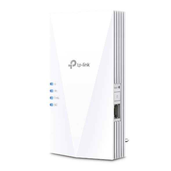 Безжичен разширител TP-LINK RE500X, 2.4 / 5 GHz, 1000 Mbps, Бял