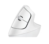 Безжична Мишка Logitech Lift Vertical, for Mac, Ергономична, Бял