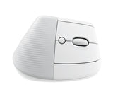 Безжична Мишка Logitech Lift Vertical, for Mac, Ергономична, Бял