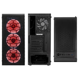 Кутия Kolink Observatory Lite Mesh RGB, Mid-Tower, Черна