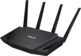 Безжичен рутер ASUS RT-AX58U V2, AX3000 Dual Band WiFi 6 (802.11ax), MU-MIMO, IPv6, OFDMA, AiMesh, AiProtection Pro, 2402 Mbps