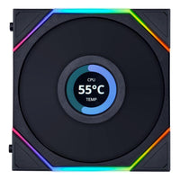 Вентилатор Lian Li UNI FAN TL Reverse LCD 120mm - Black