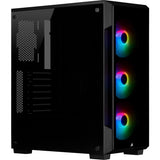 Кутия Corsair iCUE 220T RGB Smart Mid Tower, Tempered Glass, Черна