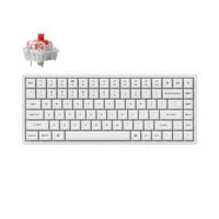 Геймърска механична клавиатура Keychron K2 Pro White QMK/VIA Hot-Swappable K Pro Red Switch, RGB Backlight Plastic Frame