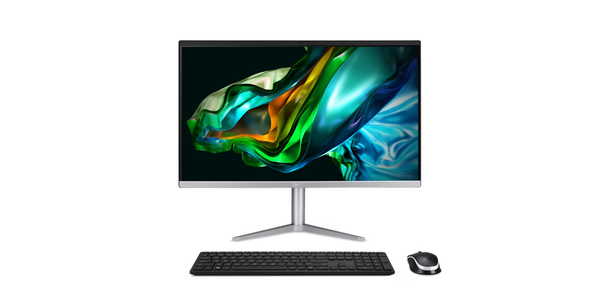 Kомпютър Acer Aspire All-In-One C24-1300, AMD Ryzen 5 7520U, 23.8" FHD, 16GB DDR5, 512GB SSD, NO OS, Мишка, Клавиатура-кирилизирана