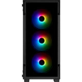 Кутия Corsair iCUE 220T RGB Smart Mid Tower, Tempered Glass, Черна