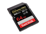 Карта памет SANDISK Extreme PRO SDXC, 64GB, UHS-II, До 300 MB/s