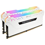 Памет Corsair Vengeance PRO RGB White 16GB(2x8GB) DDR4 3600MHz CMW16GX4M2D3600C18W