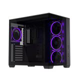 Кутия ASUS A32 PLUS Tempered Glass + 4 ARGB Вентилатора - Black
