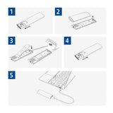 Чекмедже за диск ACT  AC1615, USB-C M.2 NVMe / PCIe SSD