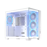 Кутия ASUS A32 PLUS Tempered Glass + 4 ARGB Вентилатора - White