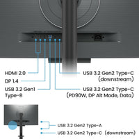 Монитор за програмиране BenQ RD320UA, 31.5", Ergo Stand