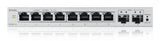 Суич ZyXEL GS-1200-10, V3, Управляем, 8 портов, 10/100/1000 с 2Gbe Uplink