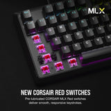Геймърска механична клавиатура CORSAIR K70 Core RGB Corsair MLX Red Switch - Black