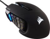 Геймърскa мишка оптична Corsair Scimitar Elite RGB, PMW3391 USB