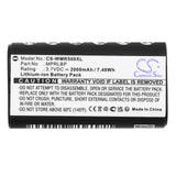 Батерия за за безжични  Bluetooth слушалки Wisycom MPRLBP, MPR30, MPR50, MPR51, MPR52, MTP60 LiIon 3.7V 2000mAh CAMERON SINO