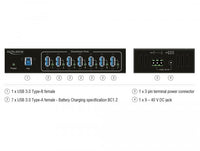 Външен индустриален хъб Delock, 7 x USB 3.0 Type-A с 15 kV ESD защита