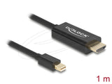 Delock Кабел пасивен mini DisplayPort 1.1 към HDMI, 1 m