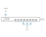KVM Конзола ATEN 19" 8-Port PS/2-USB VGA Single Rail LCD KVM Switch