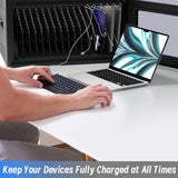 Универсален шкаф за зареждане на до 12 бр. таблети Estillo IP-2312 за монтаж на стена или свободностоящ, 12 x USB-C порта