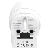 Skross универсален адаптер Europe to UK + 1 x USB  A/C порт, 20W 1500283E