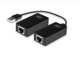 Активен USB удължител ACT AC6063, USB 2.0, UTP до 50 метра, 480 Mbps, Предавателен модул, Приемник и захранващ адаптер