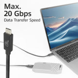 ACT Кабел USB-C - USB-C, 2 м / USB4, 20Gbps, 240W, сертифициран USB-IF
