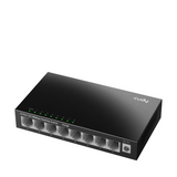 Суич Cudy FS108, 8-портов 10/100 Mbps RJ 45, Метален корпус, Черен