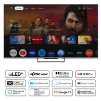 Телевизор METZ 55MQE8000Z, 55"(139 см), QLED UHD Google TV, Dolby Vision, 144Hz