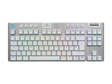 Безжична геймърска механична клавиатура Logitech G915X White Lightspeed TKL - GL Tactile Switch