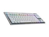 Безжична геймърска механична клавиатура Logitech G915X White Lightspeed TKL - GL Tactile Switch