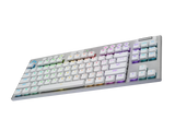 Безжична геймърска механична клавиатура Logitech G915X White Lightspeed TKL - GL Tactile Switch