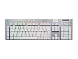 Безжична геймърска механична клавиатура Logitech G915X White Lightspeed - GL Tactile Switch