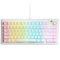 Геймърска механична клавиатура Glorious GMMK 3 75% White - Fox Linear Switches