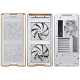 Кутия Lian-Li LANCOOL 217 Mid-Tower, Tempered Glass, Wood-White