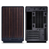Кутия Lian Li DAN A3-mATX Wood Edition Black, Tempered Glass, Micro Tower