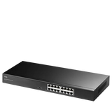 Суич  Cudy GS1016L, 16x порта, 10/100/1000, метален, за 19" шкаф