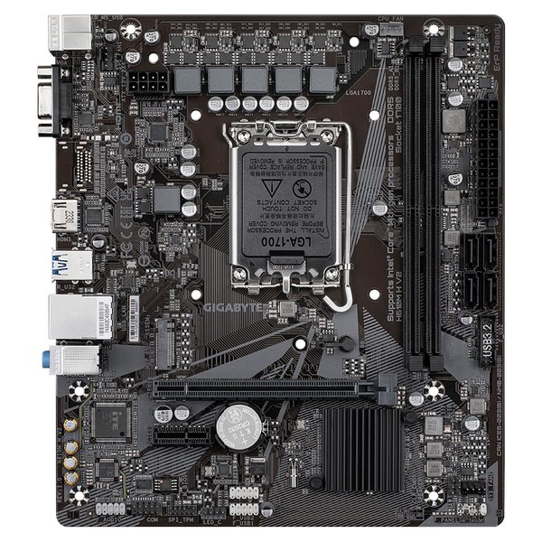 Дънна платка GIGABYTE H610M H V2 Socket 1700, DDR5 rev 1.0, Micro ATX