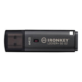 USB памет KINGSTON IronKey Locker+ 50 G2 - 64GB, XTS-AES 256-bit