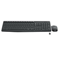 Kомплект безжични клавиатура с мишка Logitech MK235, Тъмносив