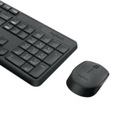 Kомплект безжични клавиатура с мишка Logitech MK235, Тъмносив