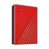 Външен хард диск Western Digital My Passport, 4TB, 2.5" - Червен