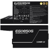 Захранващ блок Lian Li EDGE EGO850 Black 850W 80+ Gold PCIe 5.1, ATX 3.1