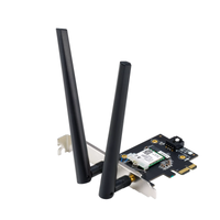 Безжичен адаптер ASUS PCE-BE6500 WiFi 7 PCI-e две външни антени и Bluetooth 5.4