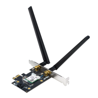 Безжичен адаптер ASUS PCE-BE6500 WiFi 7 PCI-e две външни антени и Bluetooth 5.4