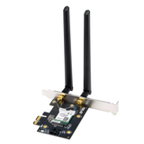 Безжичен адаптер ASUS PCE-BE6500 WiFi 7 PCI-e две външни антени и Bluetooth 5.4